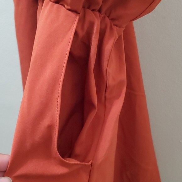 ⚫2 for $30⚫ FINAL TOUCH - DARK ORANGE DRESS - Picture 4 of 6